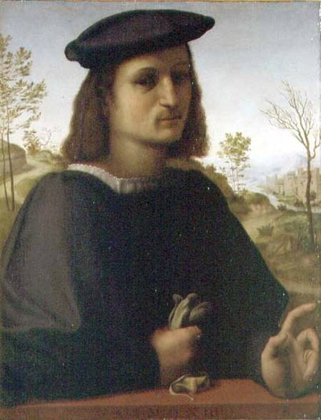 Portrait of a Youth with Gloves od Franciabigio eigentl. Francesco di Cristofano Big