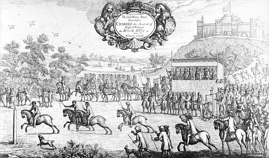 The Last Horse Race run before Charles the Second of Blessed Memory Dorsett Ferry, near Windsor Cast od Francis Barlow