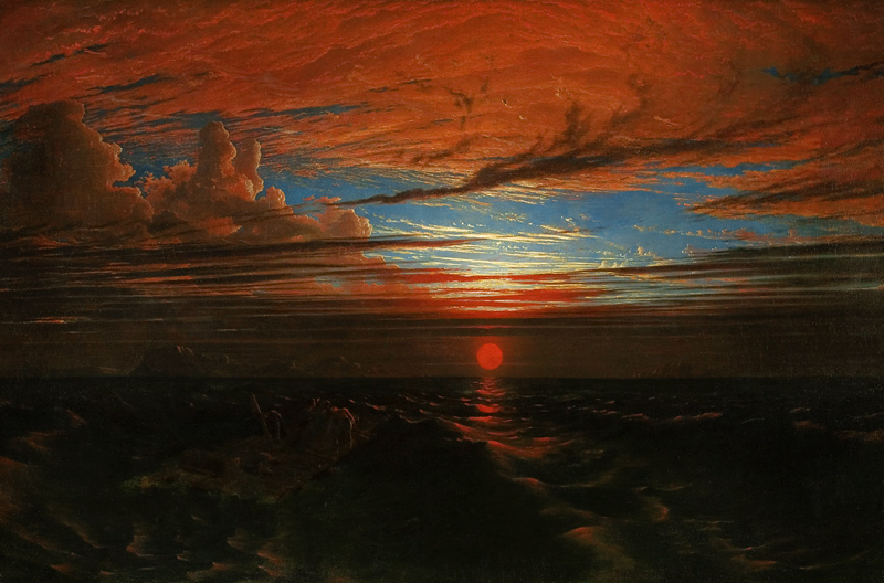 Sunset at Sea after a Storm od Francis Danby