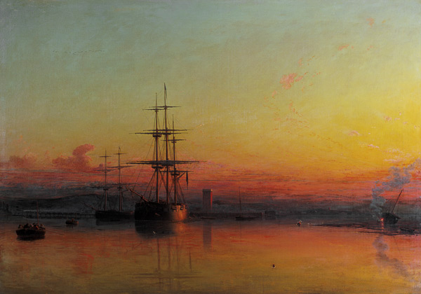 Dead Calm - Sunset at the Bight of Exmouth od Francis Danby