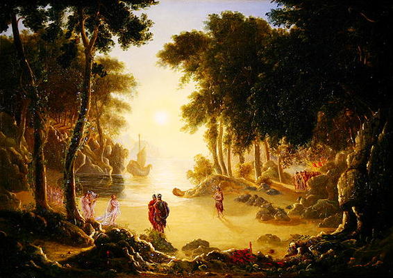 The Enchanted Island (oil on canvas) od Francis Danby