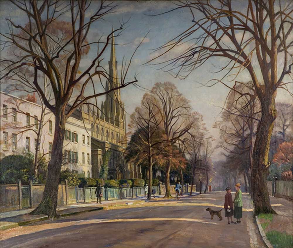 Spring in the Suburbs, 1925 od Francis Dodd