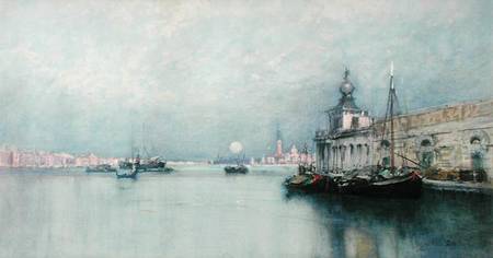 Moonrise on the Grand Canal od Francis Hopkinson Smith