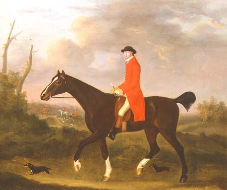 A Gentleman on his Hunter riding to Hounds od Francis Sartorius