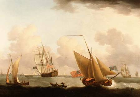 Shipping off the Dutch Coast od Francis Swaine