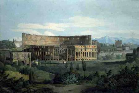 The Colosseum from the Caelian Hills, 1799 (pen od Francis Towne