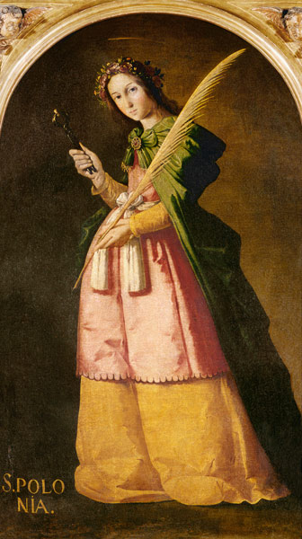 St. Apollonia. od Francisco de Zurbarán (y Salazar)