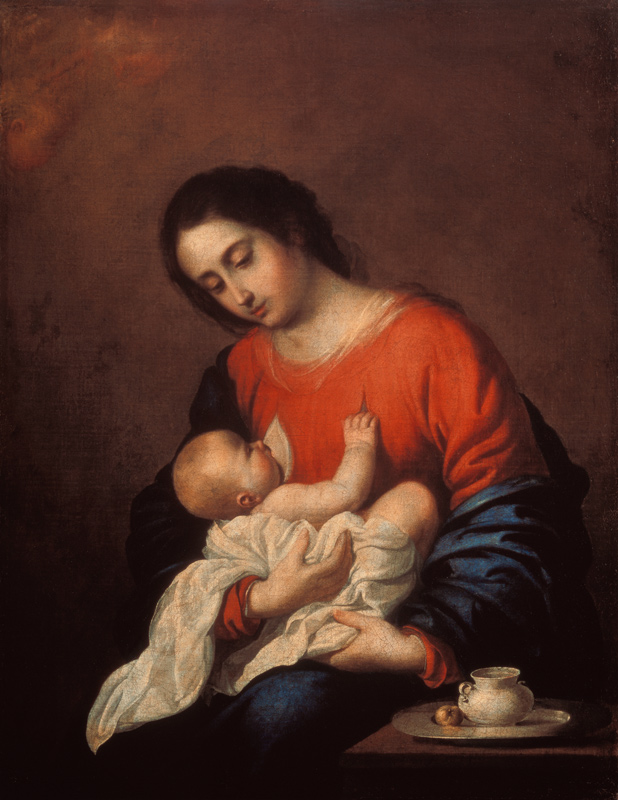 Maria mit dem Kind od Francisco de Zurbarán (y Salazar)