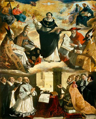 The Apotheosis of St. Thomas Aquinas od Francisco de Zurbarán (y Salazar)