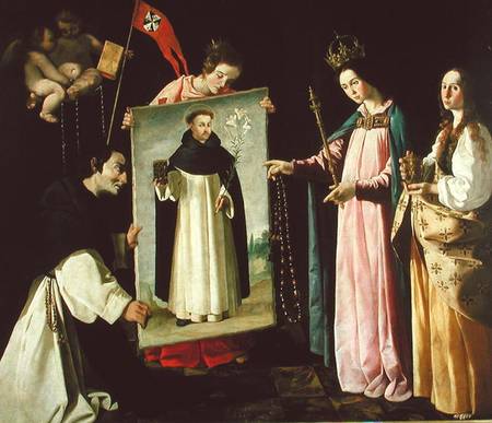 The Apparition of the Virgin to the Monk of Soriano od Francisco de Zurbarán (y Salazar)