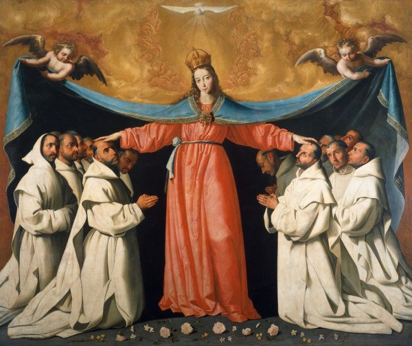 F.de Zurbarán, Madonna of protect.cloak od Francisco de Zurbarán (y Salazar)