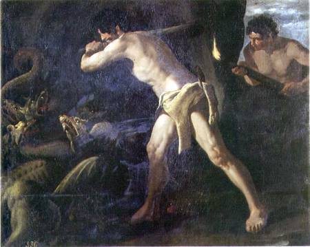 Hercules Fighting with the Lernaean Hydra od Francisco de Zurbarán (y Salazar)