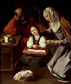 Maria, Joseph and the Jesusknabe od Francisco de Zurbarán (y Salazar)