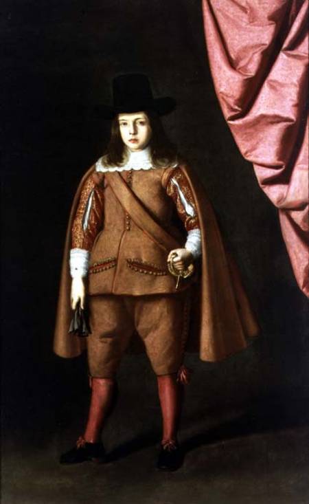 Portrait of a boy (The Duke of Medinaceli) od Francisco de Zurbarán (y Salazar)