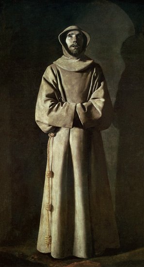 St. Francis (1181-1226) od Francisco de Zurbarán (y Salazar)