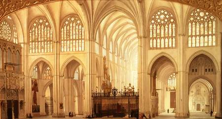 The interior of Toledo Cathedral od Francisco Hernandez Y Tome