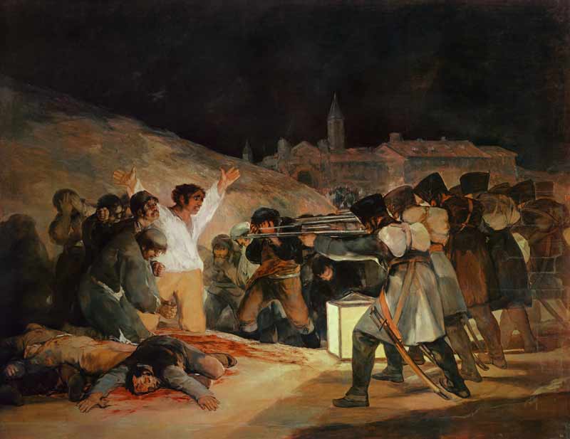 The shooting of the insurgents od Francisco José de Goya
