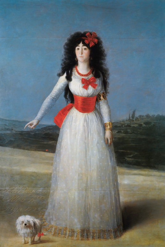 The duchess of alb. od Francisco José de Goya