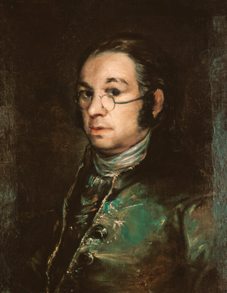 Self-portrait with glasses od Francisco José de Goya