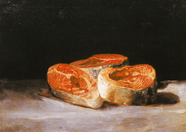 Still-life with salmon od Francisco José de Goya