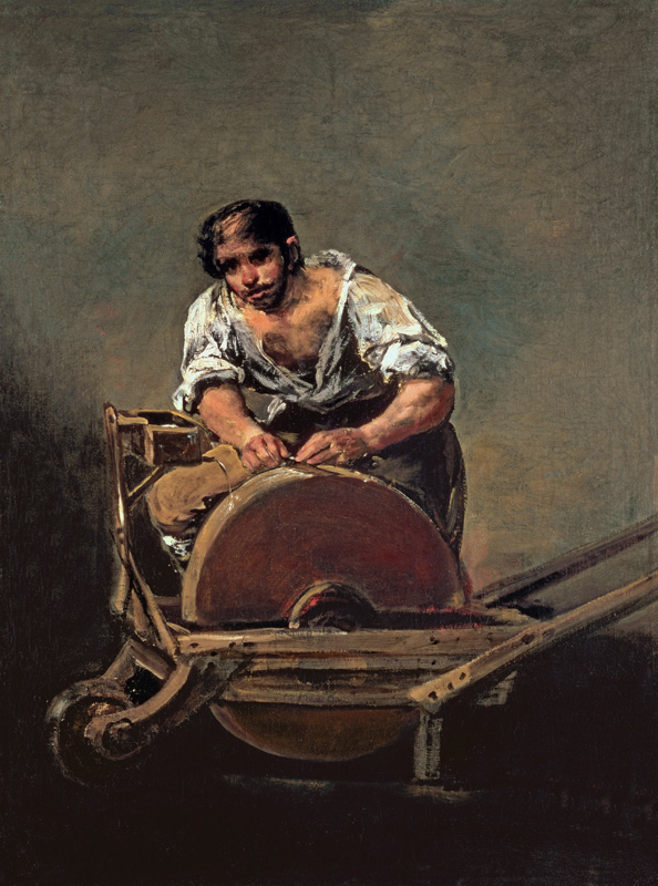 The Knife-Grinder od Francisco José de Goya