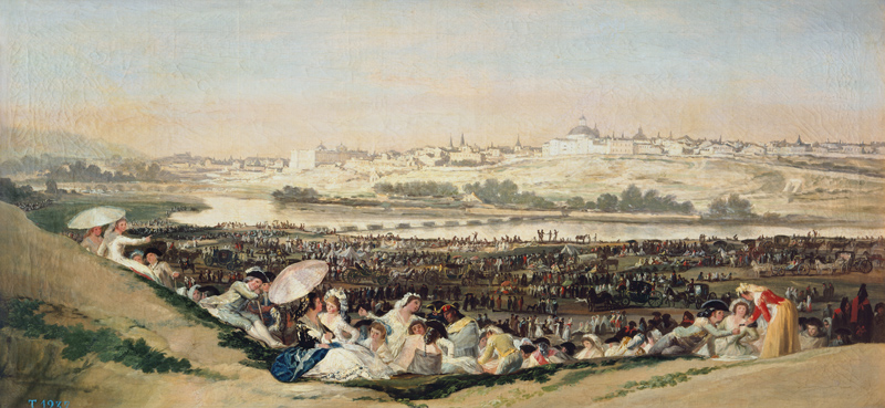Public festival on the San Isidro day od Francisco José de Goya