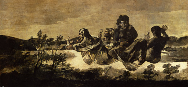 Atropos, or: (the Parcae end the black pictures of the Quinta del Sordo) od Francisco José de Goya