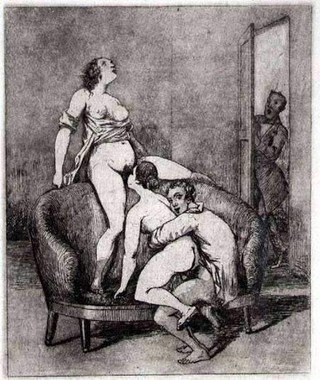Caught in the act od Francisco José de Goya