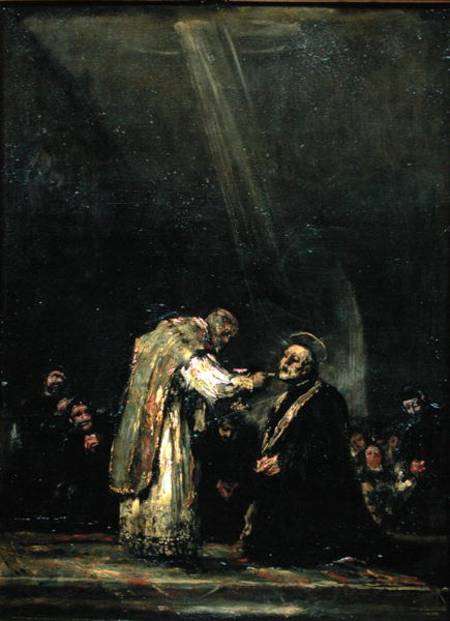 The Last Communion of St. Joseph Calasanz (1556-1648) od Francisco José de Goya