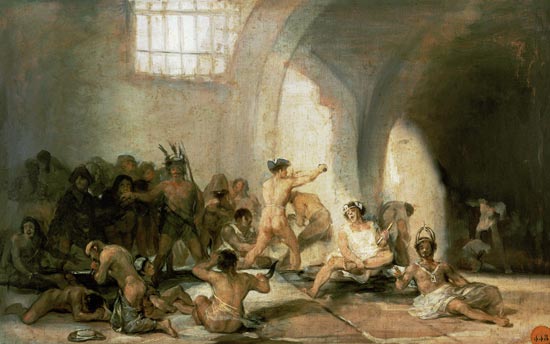 The lunatic asylum. od Francisco José de Goya