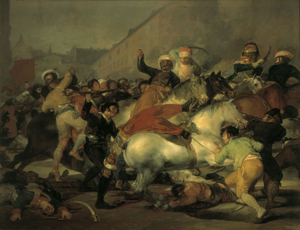 The 2 May 1808 in Madrid od Francisco José de Goya