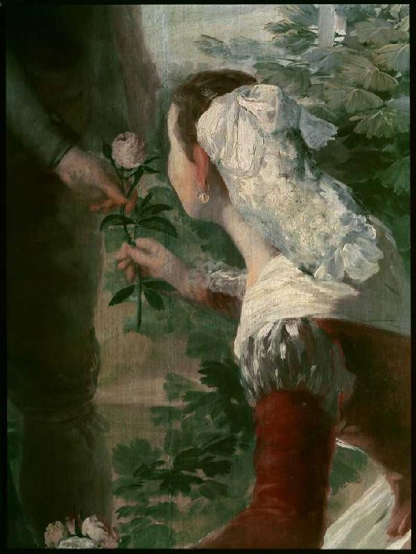 Der Frühling (Detail). od Francisco José de Goya