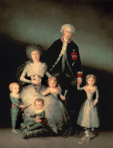 Duke of Osuna and family od Francisco José de Goya