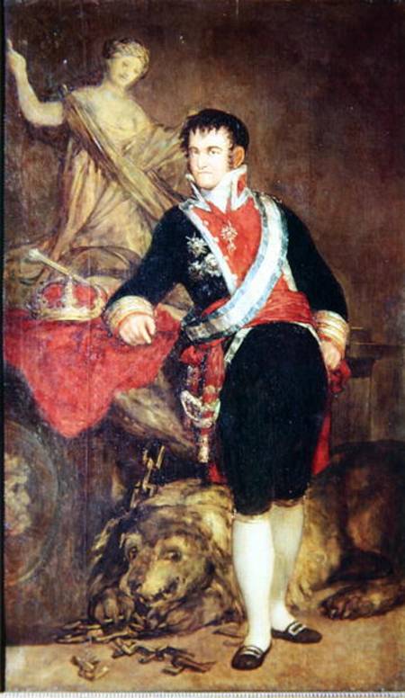 Ferdinand VII (1784-1833) of Bourbon od Francisco José de Goya
