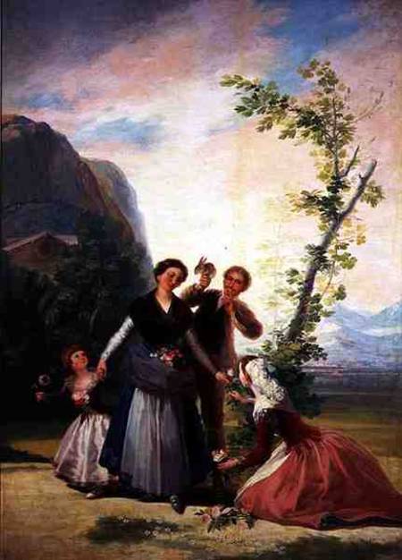 The Florists or Spring od Francisco José de Goya