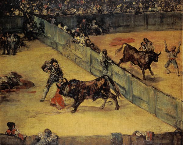 Scene at a Bullfight: The Divided Ring od Francisco José de Goya