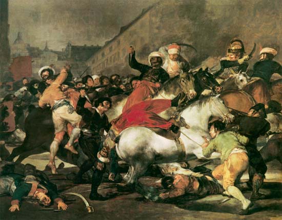 The Second of May, 1808. The Riot against the Mameluke Mercenaries od Francisco José de Goya
