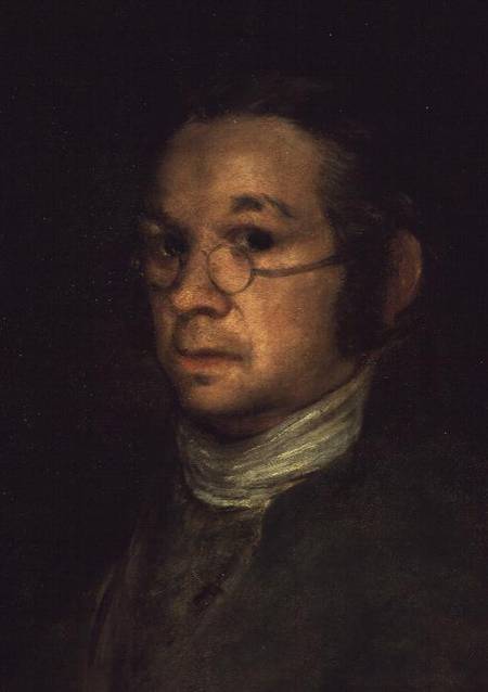 Self portrait with spectacles od Francisco José de Goya