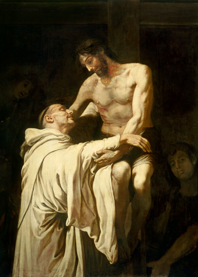 Christ Embracing St. Bernard od Francisco Ribalta