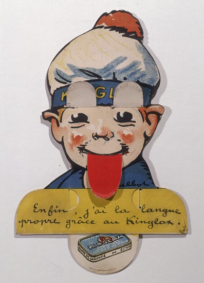 Advertisement for Kinglax laxative Chocolate, early twentieth century od Francisque Poulbot