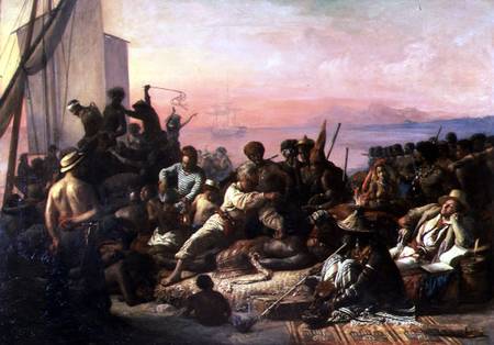 Slaves on the West Coast of Africa od François August Biard