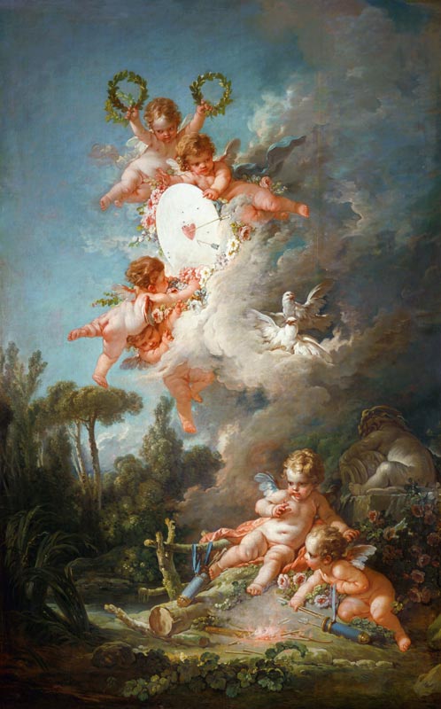 Cupid's Target, from 'Les Amours des Dieux' od François Boucher