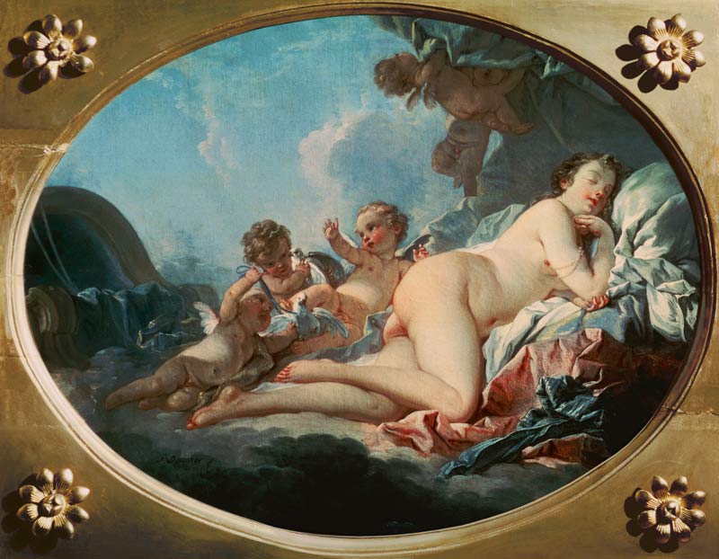 Die schlafende Venus. od François Boucher