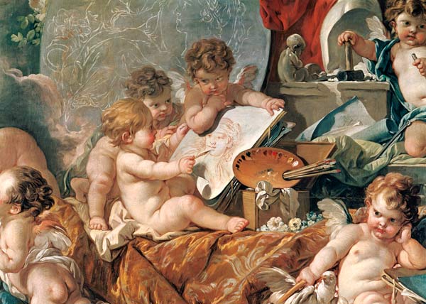 Genius Teaching the Arts od François Boucher