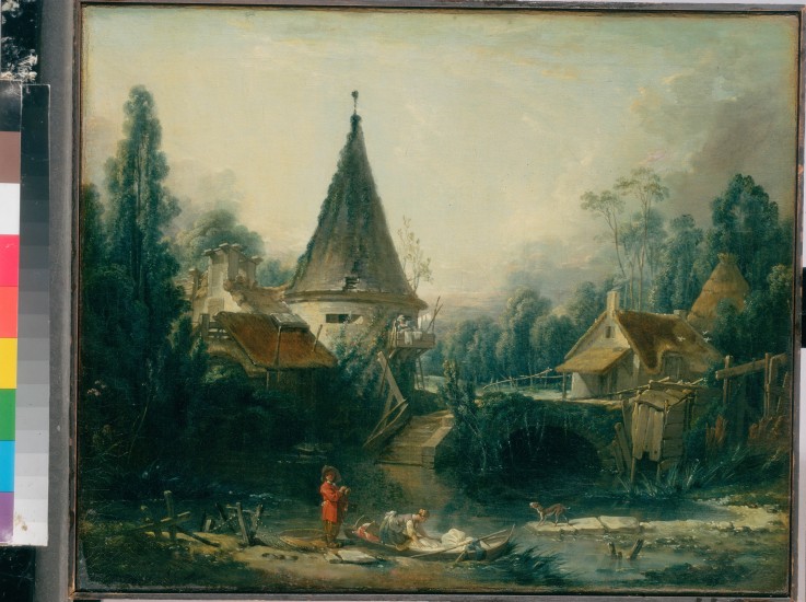 Landscape near Beauvais od François Boucher