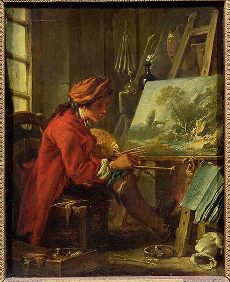 The Painter in his Studio od François Boucher