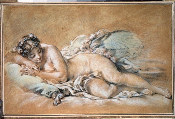 Sleeping young woman od François Boucher
