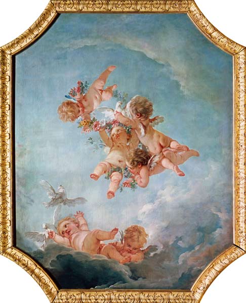 Spring, from a series of the Four Seasons in the Salle du Conseil od François Boucher