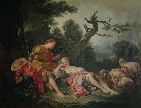 The Sleeping Shepherdess od François Boucher
