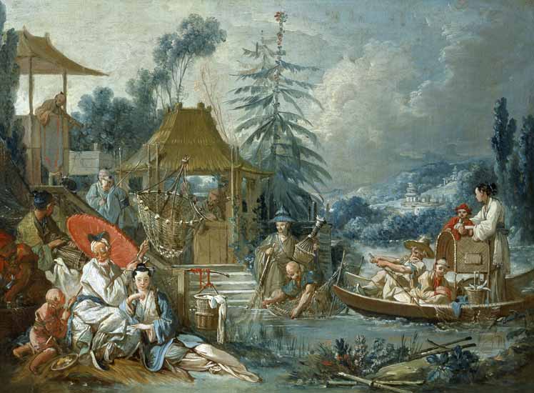 The Chinese Fishermen od François Boucher
